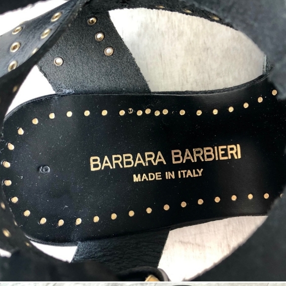 BARBARA BARBIERI Black Gold Gladiator Sandal 6 - Picture 3 of 4